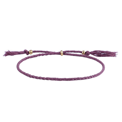 Simple Style Solid Color Rope Braid Women's Bracelets