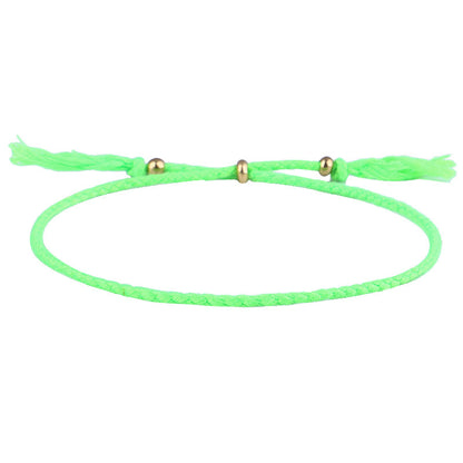 Simple Style Solid Color Rope Braid Women's Bracelets