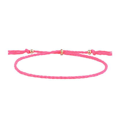 Simple Style Solid Color Rope Braid Women's Bracelets