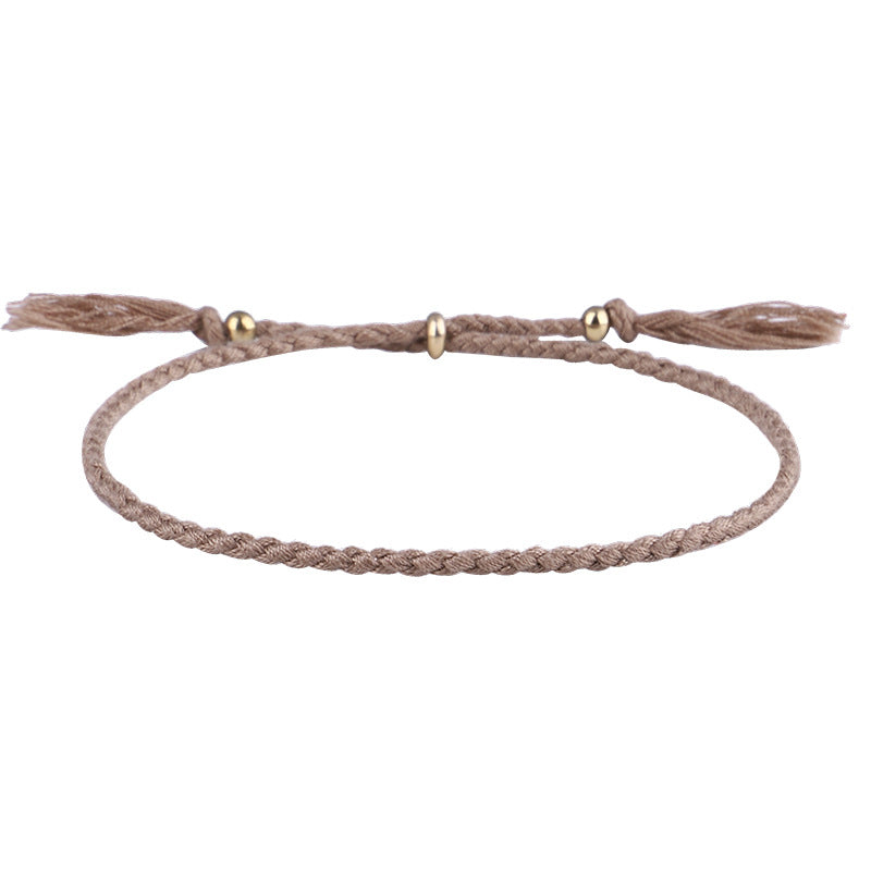 Simple Style Solid Color Rope Braid Women's Bracelets