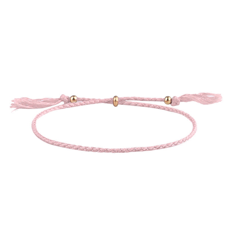 Simple Style Solid Color Rope Braid Women's Bracelets