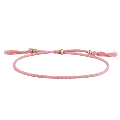 Simple Style Solid Color Rope Braid Women's Bracelets