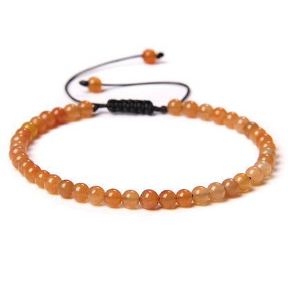 Casual Solid Color Natural Stone Knitting Bracelets