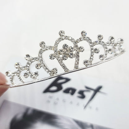 Fashion Crown Alloy Plating Rhinestones Crown