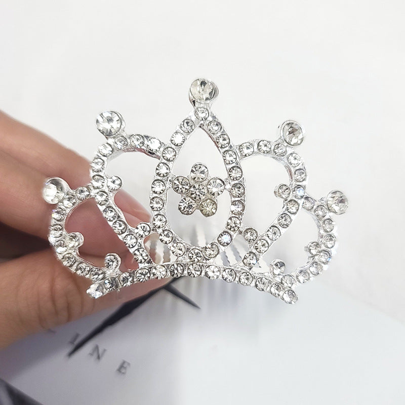 Fashion Crown Alloy Plating Rhinestones Crown