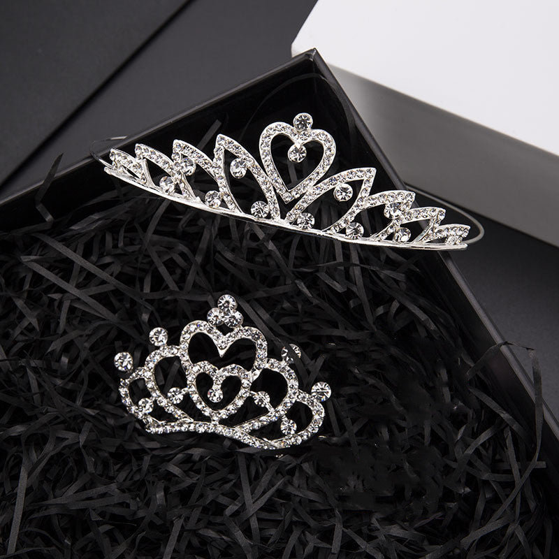 Fashion Crown Alloy Plating Rhinestones Crown