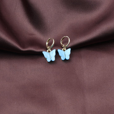 Fashion Butterfly Arylic Plating Women's Earrings 1 Pair