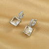 Fashion Geometric Copper Inlay Zircon Dangling Earrings 1 Pair