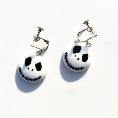 1 Pair Novelty Bat Epoxy Resin Earrings