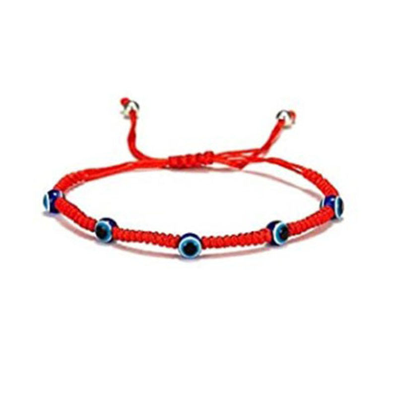 Simple Style Devil'S Eye Palm Glass Rope Unisex Bracelets