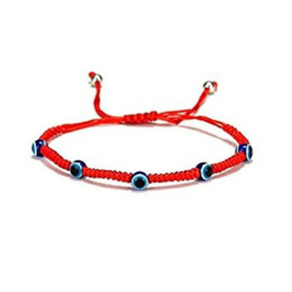 Simple Style Devil'S Eye Palm Glass Rope Unisex Bracelets