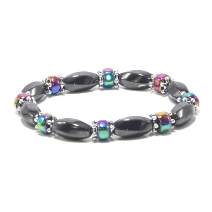 Simple Style Colorful Obsidian Beaded Unisex Bracelets 1 Piece