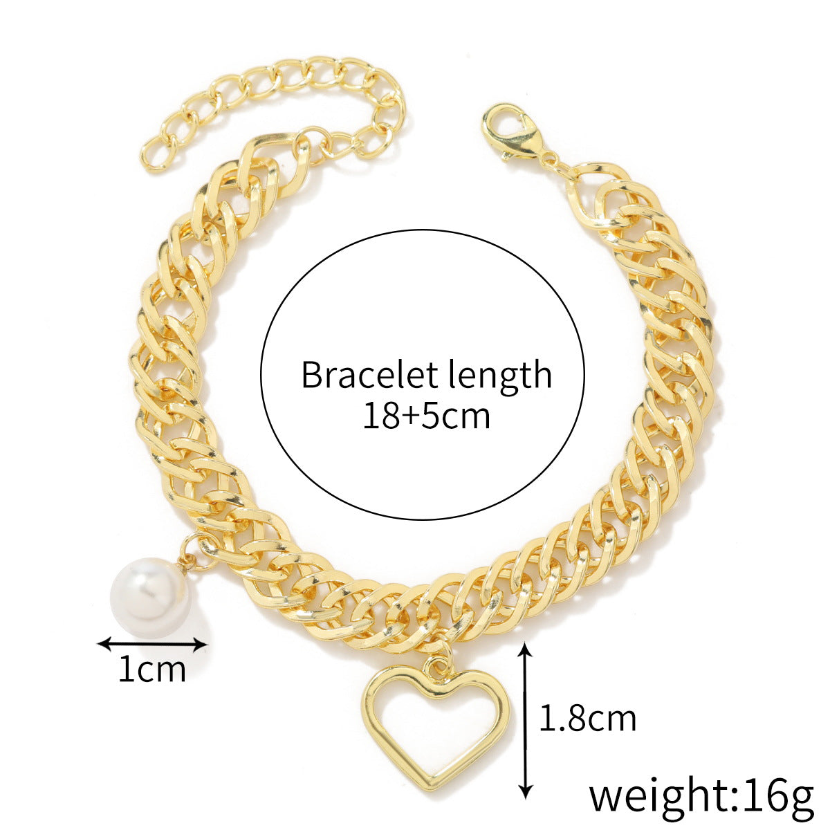 Fashion Solid Color Alloy Plating Women's Bracelets 1 Piece