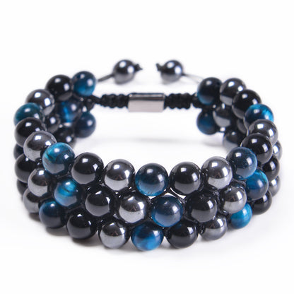 Fashion Colorful Agate Beaded Unisex Bracelets 1 Piece