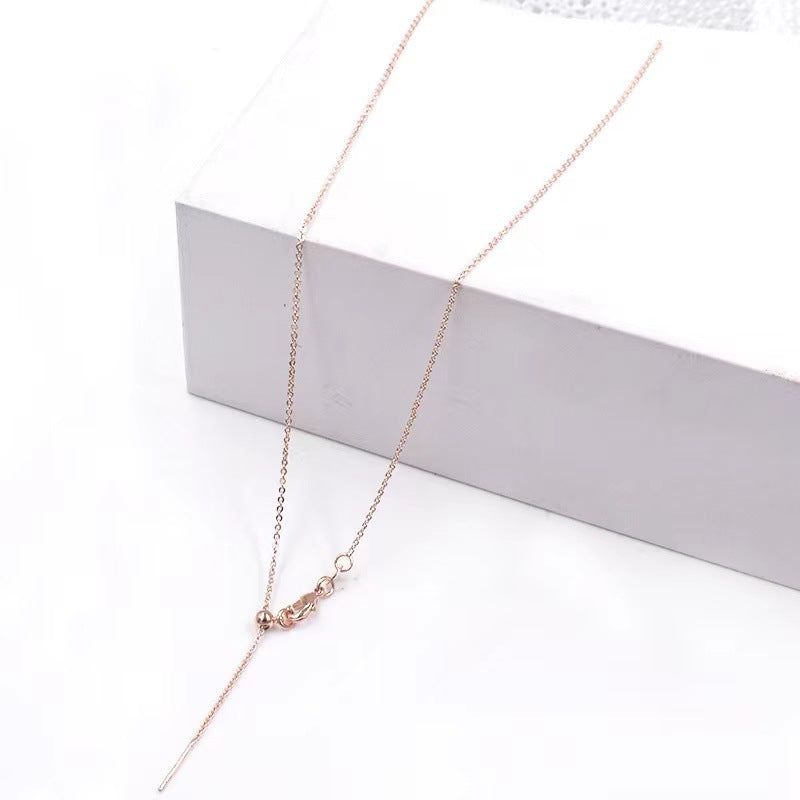 Fashion Geometric Titanium Steel Chain Necklace