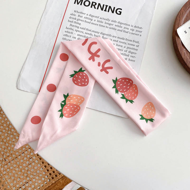 Retro Polka Dots Flower Cloth Stripe Hair Band