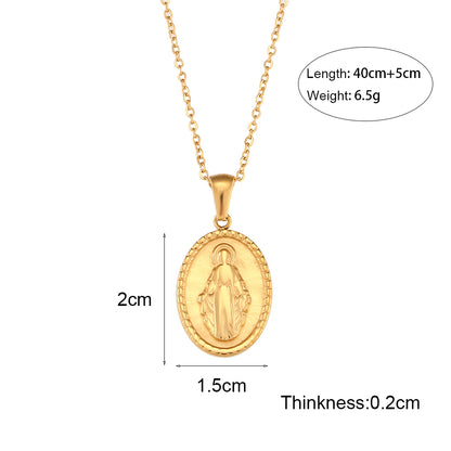 Retro Tortoise Sun Heart Shape Stainless Steel Plating Gold Plated Gold Plated Necklace