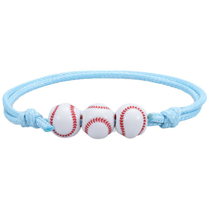 Simple Style Basketball Football Arylic Unisex Bracelets