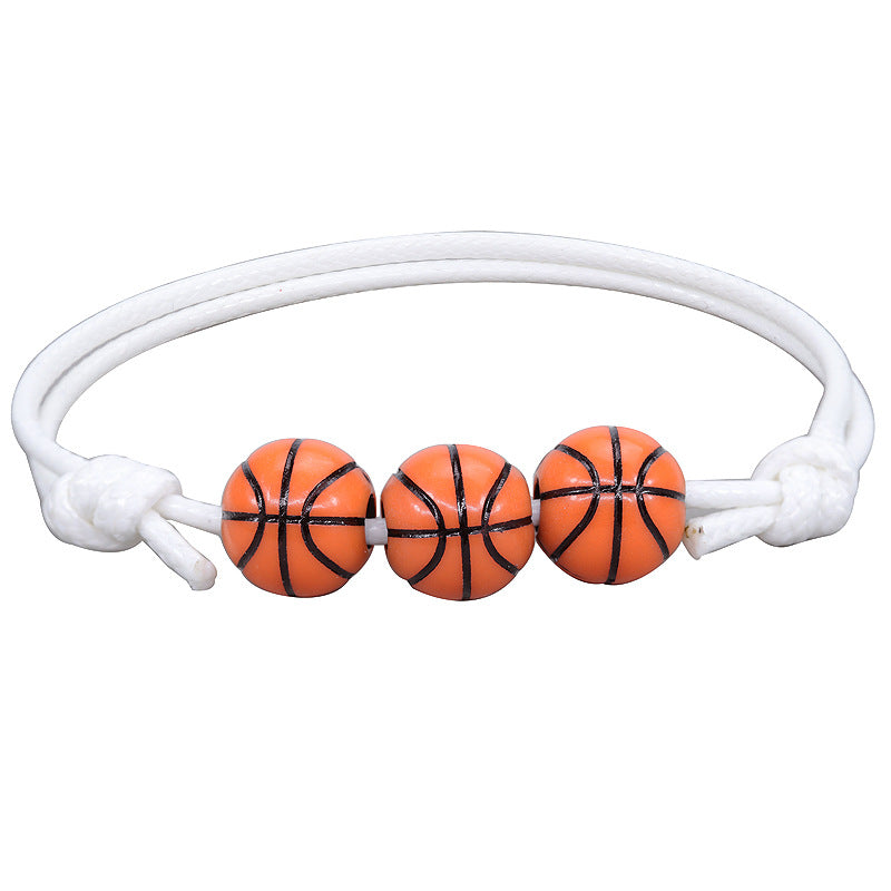 Simple Style Basketball Football Arylic Unisex Bracelets
