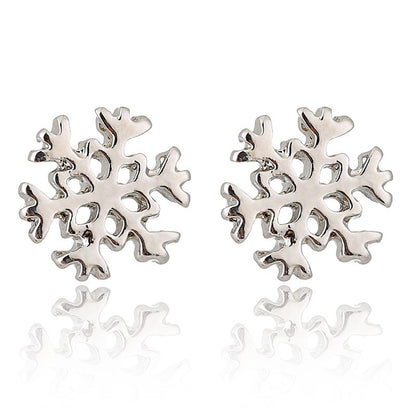 Cartoon Style Elk Alloy Enamel Rhinestones Women's Ear Studs 1 Pair