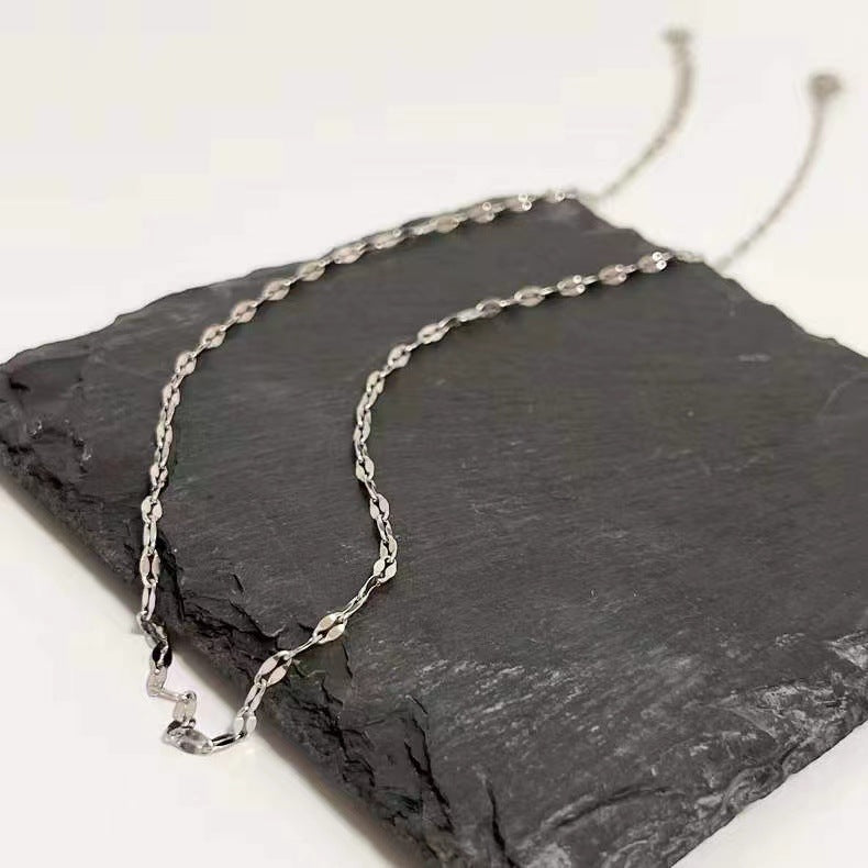 Simple Style Geometric Titanium Steel Chain Necklace