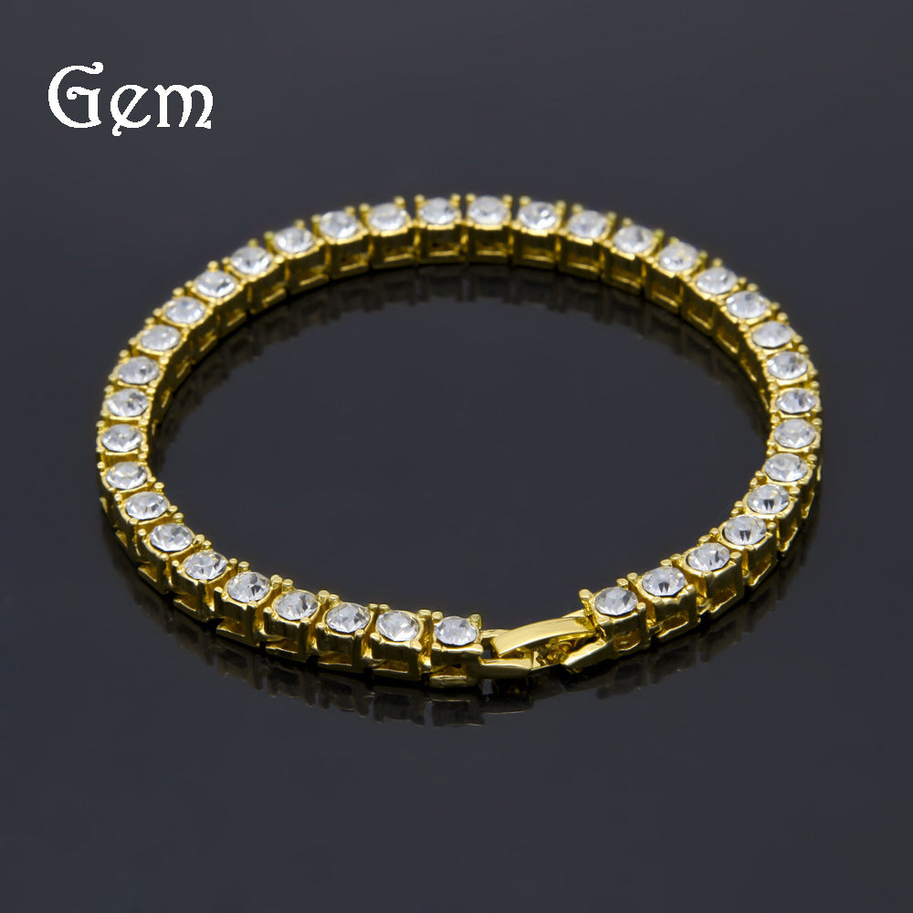 Fashion Square Alloy Inlay Rhinestones Men's Bracelets 1 Piece