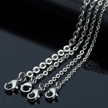 Fashion Solid Color Titanium Steel Plating Necklace 1 Piece