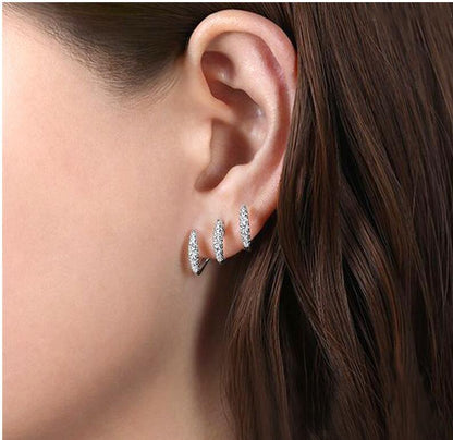 Fashion Geometric Alloy Inlay Artificial Rhinestones Women's Ear Studs 1 Pair