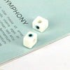 1 Piece 10 * 8mm Glass Square Eye Beads