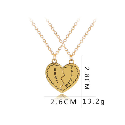 1 Piece Simple Style Letter Alloy Inlay Rhinestones Unisex Pendant Necklace