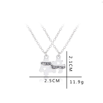 1 Piece Simple Style Letter Alloy Inlay Rhinestones Unisex Pendant Necklace