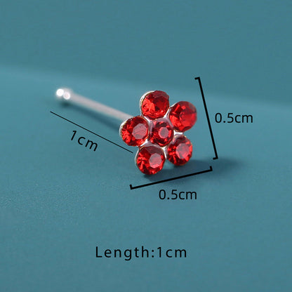 Fashion Flower Copper Resin Copper Nose Studs 1 Set