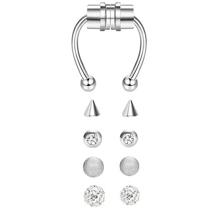 Pastoral Geometric Stainless Steel Nose Ring 1 Piece