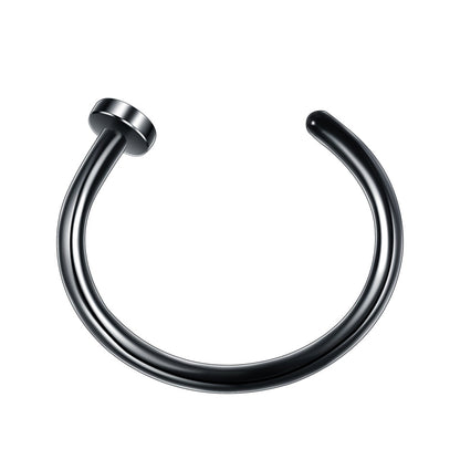 Fashion C Shape Stainless Steel Plating Nose Ring