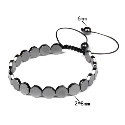 Retro Geometric Metal Handmade Men's Bracelets 1 Piece