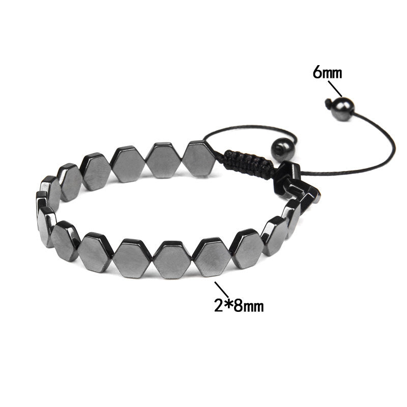 Retro Geometric Metal Handmade Men's Bracelets 1 Piece