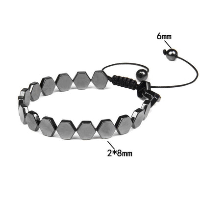 Retro Geometric Metal Handmade Men's Bracelets 1 Piece