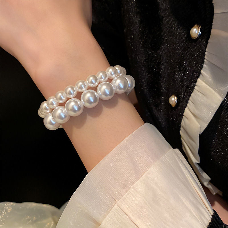 Retro Solid Color Imitation Pearl Wholesale Bracelets