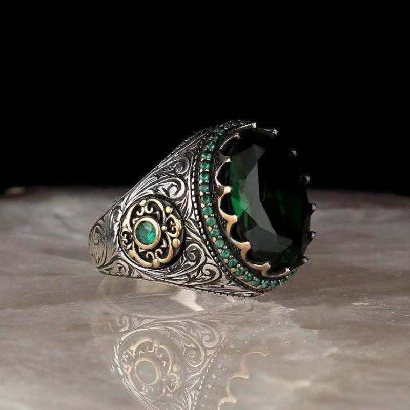 Fashion Geometric Alloy Artificial Gemstones Men'S Rings