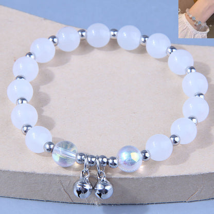 Fashion Round Glass Beaded Women's Bracelets 1 Piece