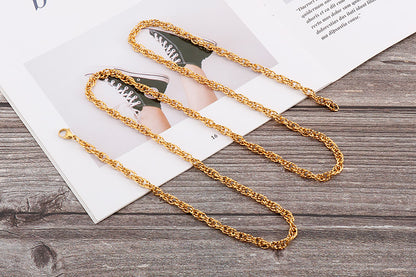 Fashion Hollow Splicing Stainless Steel Waist Chain Wholesale Gooddiy