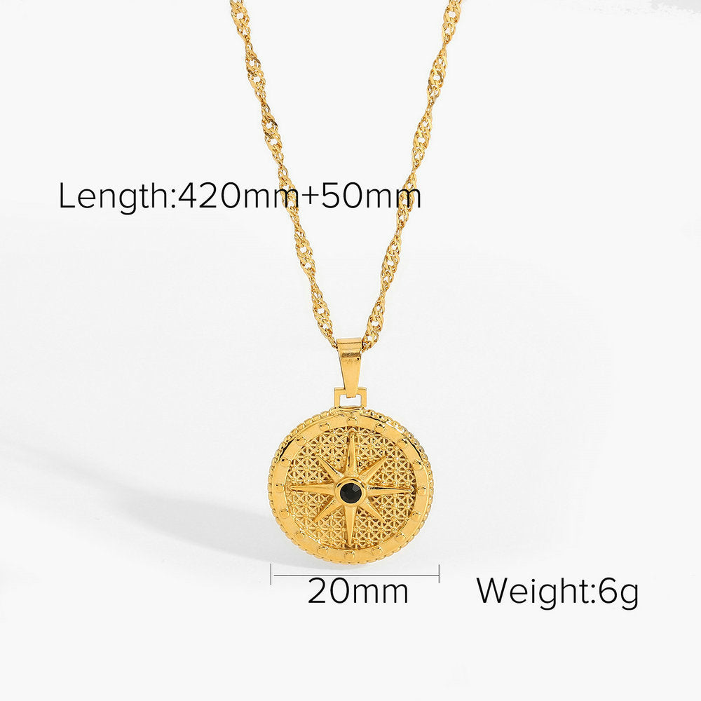 Modern Style Heart Shape Stainless Steel Plating Chain Pendant Necklace