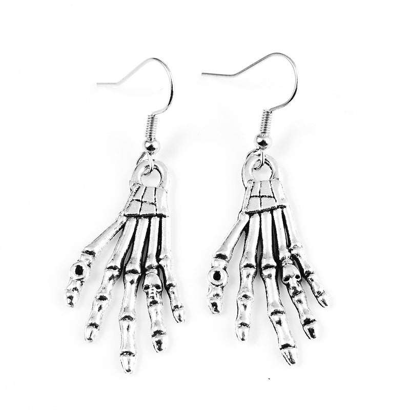 Retro Pumpkin Skull Alloy Plating Women's Drop Earrings 1 Pair