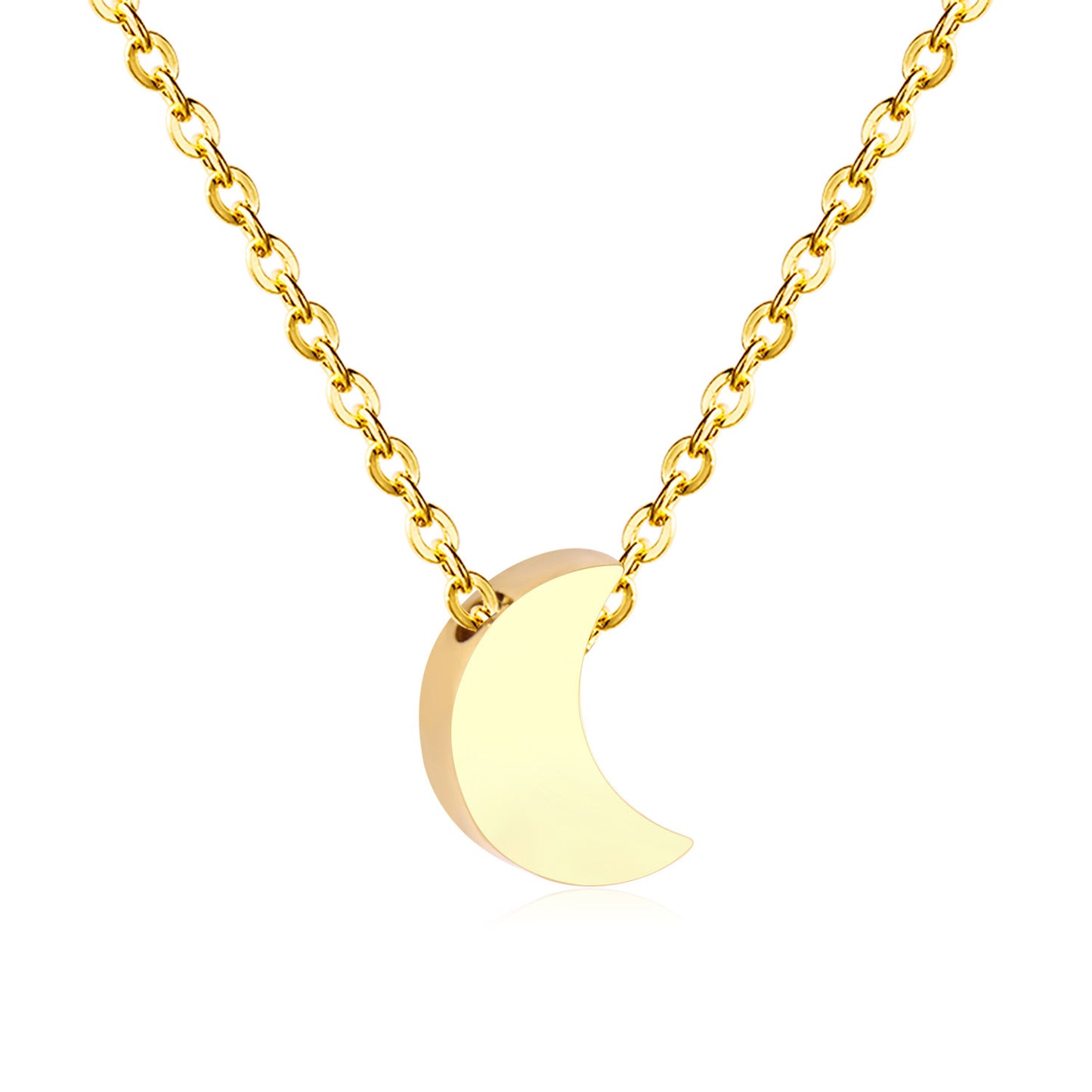 Fashion Star Moon Heart Shape Stainless Steel Pendant Necklace 1 Piece