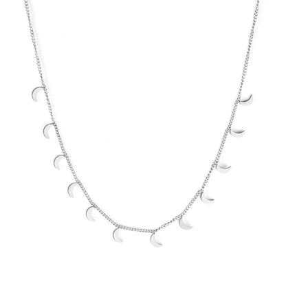 Simple Style Round Star Stainless Steel Plating Necklace 1 Piece