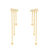 Fashion Star Brass Inlay Zircon Drop Earrings 1 Pair