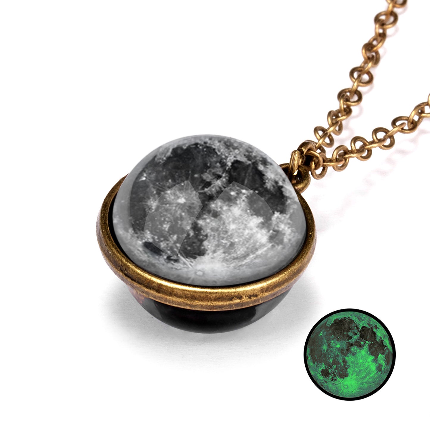 Vintage Style Constellation Alloy Glass Plating Unisex Pendant Necklace