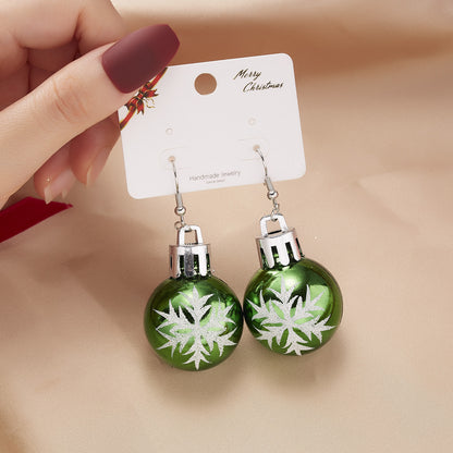 Fashion Snowflake Resin Plating Women's Drop Earrings 1 Pair