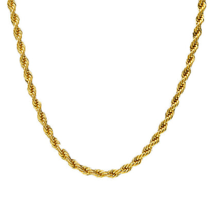 Simple Style Twist Iron Gold Plated Necklace 1 Piece