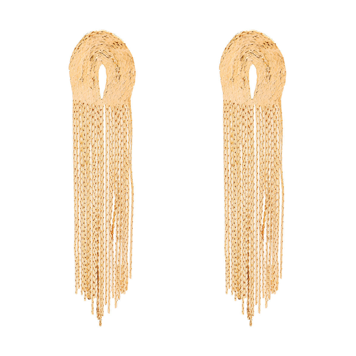 1 Pair Elegant Tassel Plastic Copper Women's Drop Earrings